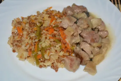 Каша гречка з рисом і овочами на сковороді - як приготувати гречку з рисом разом на гарнір,