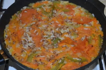 Каша гречка з рисом і овочами на сковороді - як приготувати гречку з рисом разом на гарнір,