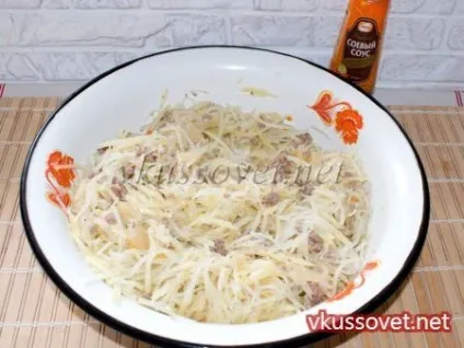 Картопля по - корейськи, покроковий рецепт з фото (з фаршем) Картопля по - корейськи, покроковий рецепт з фото