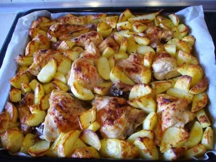Картопля з куркою в духовці кращі рецепти (духовці) Картопля з куркою в духовці кращі рецепти