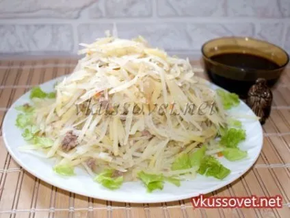 Картопля по - корейськи, покроковий рецепт з фото (корейськи) Картопля по - корейськи, покроковий рецепт з фото