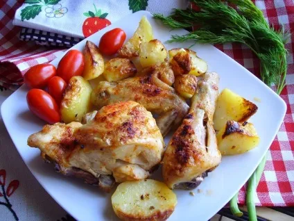 Картопля з куркою в духовці кращі рецепти (духовці) Картопля з куркою в духовці кращі рецепти