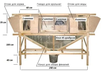 Клітки для кроликів своїми руками як зробити одноярусні і багатоярусні будиночки (клітини) Клітки для кроликів своїми руками як зробити одноярусні і багатоярусні будиночки