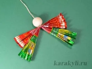 Конфетная фея - виріб з фантиків, каракулі (виріб) Конфетная фея - виріб з фантиків, каракулі