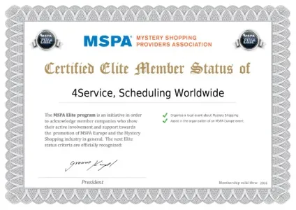 Компанія 4service удостоєна елітного статусу члена mspa europe в 2016 році