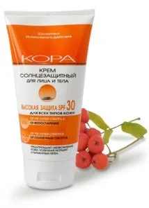 Кора сонцезахисний крем для обличчя ціна, відгуки, опис (крем) Кора сонцезахисний крем для обличчя ціна, відгуки, опис