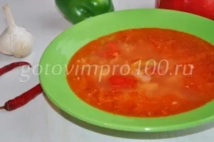 Червоний борщ без буряка рецепт