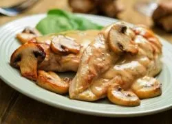 Курка в вершковому соусі на сковороді (соусі) Курка в вершковому соусі на сковороді