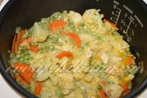 Курка, тушкована в сметані з овочами в мультиварці, рецепт (куряче філе) Курка, тушкована в сметані з овочами в мультиварці, рецепт