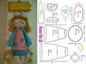 Ляльки з фетру 14 викрійок (ляльки з фетру 14 викрійок) Ляльки з фетру 14 викрійок