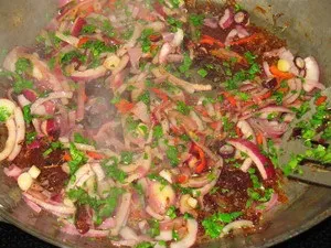 Курка в пиві з рисом