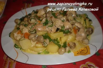 Курка з маринованими грибами (грибами) Курка з маринованими грибами