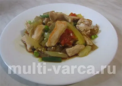 Курка з овочами в мультиварці в соєвому соусі (соєвому) Курка з овочами в мультиварці в соєвому соусі