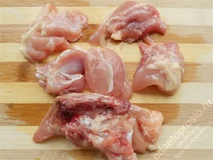 Курка з грибами