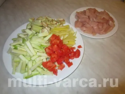 Курка з овочами в мультиварці в соєвому соусі (курка) Курка з овочами в мультиварці в соєвому соусі