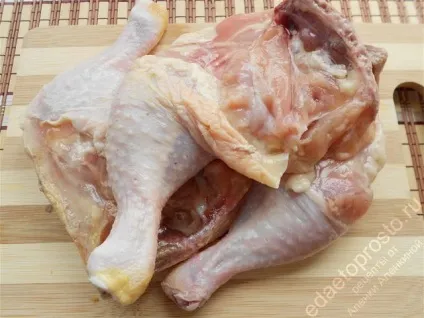 Курка з грибами