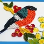 Квіллінг «птахи» (павич, півень, папуга і жар-птиця) майстер-клас і фото