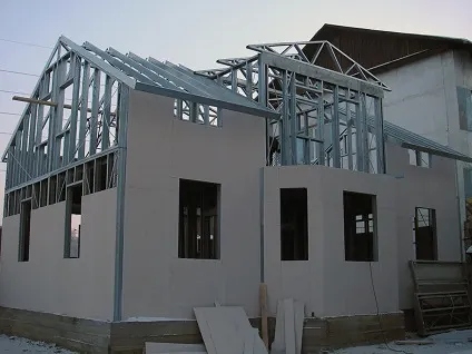 Легкі каркасні будинки з металоконструкцій (металоконструкцій) Легкі каркасні будинки з металоконструкцій