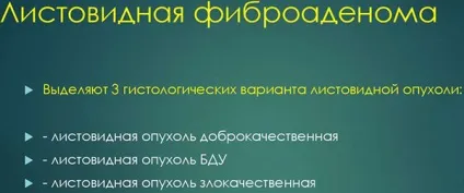 Листоподібна фіброаденома молочної залози що це таке, симптоми і лікування у жінок (молочної) Листоподібна фіброаденома молочної залози що це таке, симптоми і лікування у жінок