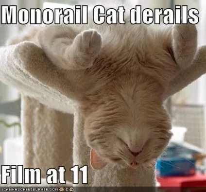 Monorail cat, netlore lolcats, monorail cat, монорельсова кішка, кішки