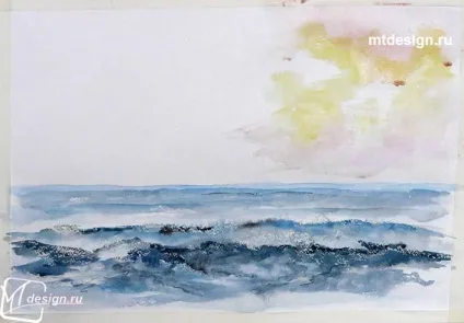 Морські хвилі аквареллю, mtdesign (морські) Морські хвилі аквареллю, mtdesign