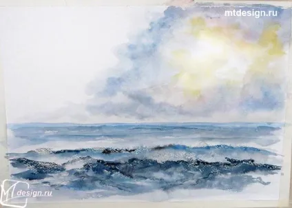 Морські хвилі аквареллю, mtdesign (морські) Морські хвилі аквареллю, mtdesign