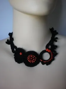Незвичайні в'язані кольє і намиста гачком, nicehandmade - в'язання гачком для будинку (гачком) Незвичайні в'язані кольє і намиста гачком, nicehandmade - в'язання гачком для будинку