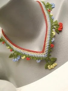 Незвичайні в'язані кольє і намиста гачком, nicehandmade - в'язання гачком для будинку (намиста) Незвичайні в'язані кольє і намиста гачком, nicehandmade - в'язання гачком для будинку