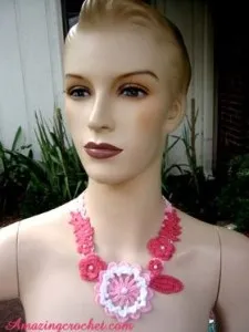 Незвичайні в'язані кольє і намиста гачком, nicehandmade - в'язання гачком для будинку (кольє) Незвичайні в'язані кольє і намиста гачком, nicehandmade - в'язання гачком для будинку