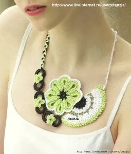 Незвичайні в'язані кольє і намиста гачком, nicehandmade - в'язання гачком для будинку (в'язані) Незвичайні в'язані кольє і намиста гачком, nicehandmade - в'язання гачком для будинку