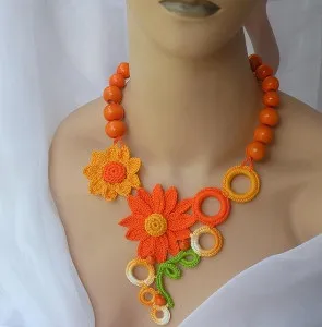 Незвичайні в'язані кольє і намиста гачком, nicehandmade - в'язання гачком для будинку (гачком) Незвичайні в'язані кольє і намиста гачком, nicehandmade - в'язання гачком для будинку