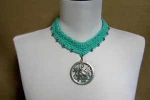 Незвичайні в'язані кольє і намиста гачком, nicehandmade - в'язання гачком для будинку (кольє) Незвичайні в'язані кольє і намиста гачком, nicehandmade - в'язання гачком для будинку