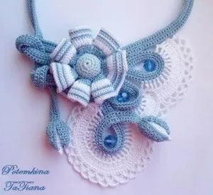Незвичайні в'язані кольє і намиста гачком, nicehandmade - в'язання гачком для будинку (в'язані) Незвичайні в'язані кольє і намиста гачком, nicehandmade - в'язання гачком для будинку