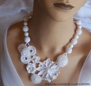 Незвичайні в'язані кольє і намиста гачком, nicehandmade - в'язання гачком для будинку (в'язані) Незвичайні в'язані кольє і намиста гачком, nicehandmade - в'язання гачком для будинку