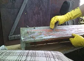 Випал дерева газовим пальником (зняти фарбу дерева) Випал дерева газовим пальником