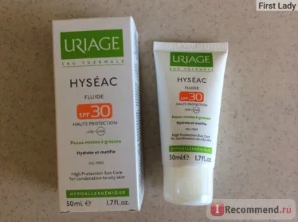 Сонцезахисний флюїд uriage hyseac fluide spf 30 - «сонцезахисний крем для проблемної шкіри з spf (hyseac) Сонцезахисний флюїд uriage hyseac fluide spf 30 - «сонцезахисний крем для проблемної шкіри з spf