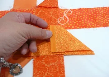 Орігамі з тканини - самі з руками (тканина одній колірній) Орігамі з тканини - самі з руками