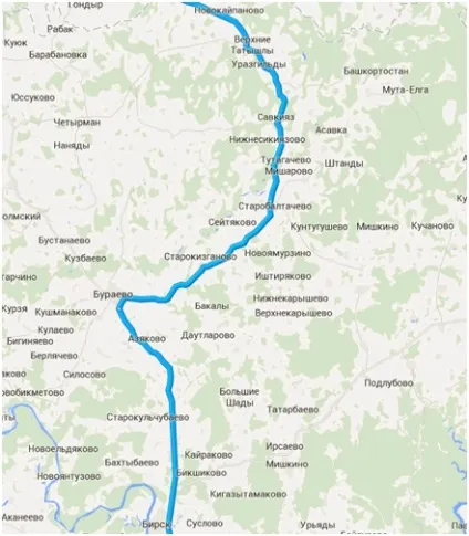 Перм - сіль-Ілецк (маршрут, відстань, дорога на автомобілі, на поїзді, автобусі) (Мелеуз) Перм - сіль-Ілецк (маршрут, відстань, дорога на автомобілі, на поїзді, автобусі)