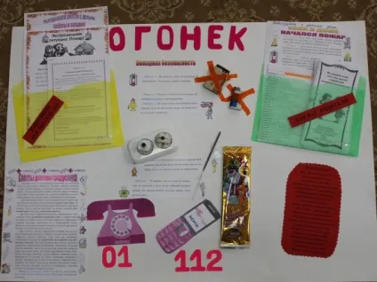 Плакат з пожежної безпеки своїми руками