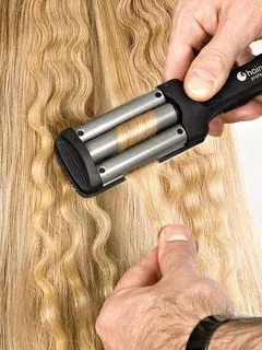 Плойка-хвиля (потрійна плойка) hairway titanium- tourmaline mini (titanium) Плойка-хвиля (потрійна плойка) hairway titanium- tourmaline mini