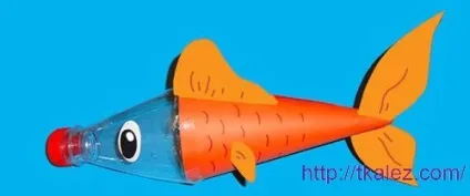Падалка для дітей рибки з пластикової пляшки (вироби з дітьми) Падалка для дітей рибки з пластикової пляшки