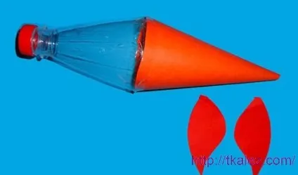 Падалка для дітей рибки з пластикової пляшки (виріб з паперу) Падалка для дітей рибки з пластикової пляшки