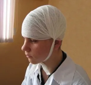 Пов'язка - очіпок, призначення, техніка накладання (очіпок) Пов'язка - очіпок, призначення, техніка накладання