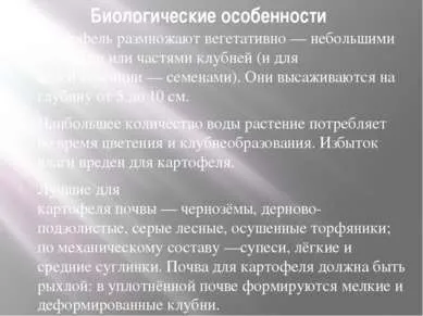 Презентація на тему - картопля - завантажити безкоштовно презентації з біології (картопля) Презентація на тему - картопля - завантажити безкоштовно презентації з біології