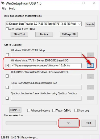 Створення Мультізагрузочний флешки за допомогою програми winsetupfromusb, білі віконця (завантажувальна флешка) Створення Мультізагрузочний флешки за допомогою програми winsetupfromusb, білі віконця