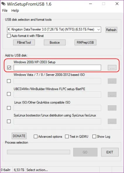 Створення Мультізагрузочний флешки за допомогою програми winsetupfromusb, білі віконця (Мультізагрузочний) Створення Мультізагрузочний флешки за допомогою програми winsetupfromusb, білі віконця