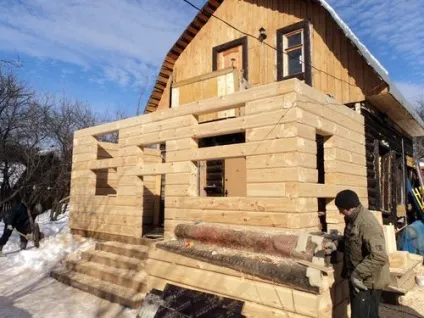 Прибудова до будинку з бруса відео своїми руками, фото проекти (пройстрой з бруса) Прибудова до будинку з бруса відео своїми руками, фото проекти