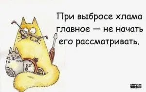 Розбираємо завали в квартирі, самі з вусами (затишок своїми руками) Розбираємо завали в квартирі, самі з вусами