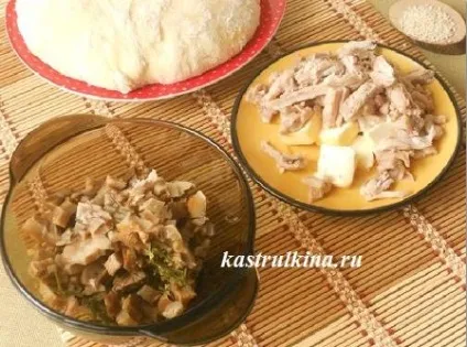 Рецепт хачапурі з куркою і грибами (хачапурі) Рецепт хачапурі з куркою і грибами