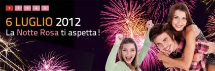 Ріміні - рожева ніч, la notte rosa, фото, докладні розповіді про поїздки, пошук інформації